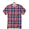 Plaid USA Print Pattern T-Shirt-grizzshop