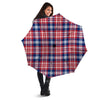 Plaid USA Print Pattern Umbrella-grizzshop