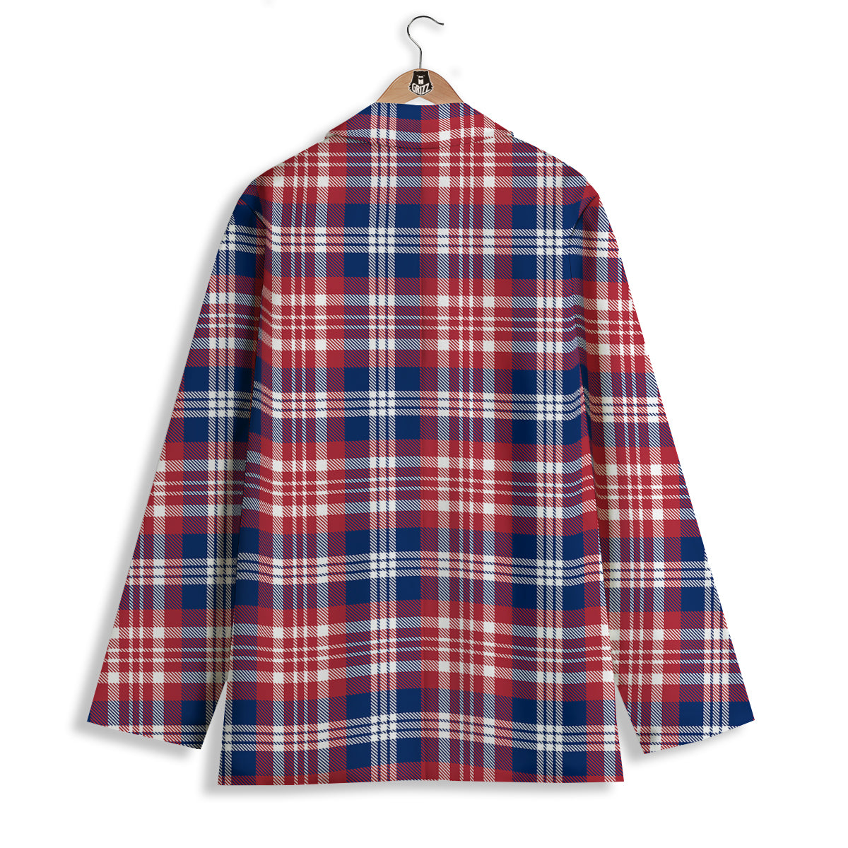 Plaid USA Print Pattern Women's Blazer-grizzshop