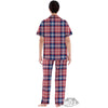 Plaid USA Print Pattern Women's Pajamas Set-grizzshop