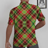 Plaid Merry Christmas Print Pattern Untucked Shirts-grizzshop