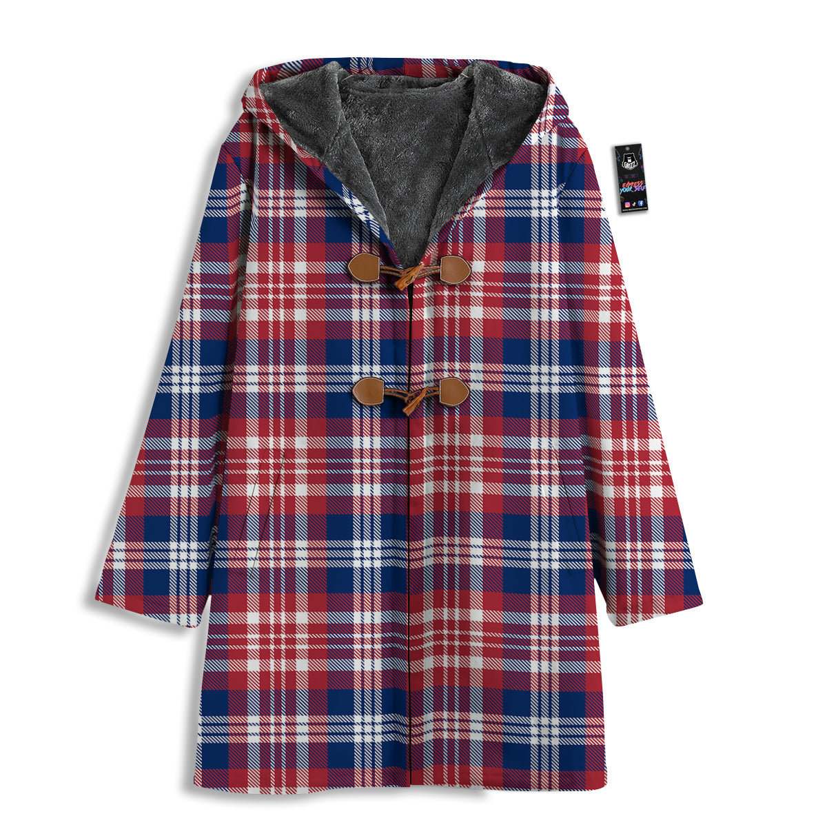 Plaid USA Print Pattern Men's Windbreaker Jacket-grizzshop