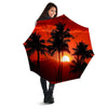 Plam Tree Sunset Tropical Print Umbrella-grizzshop