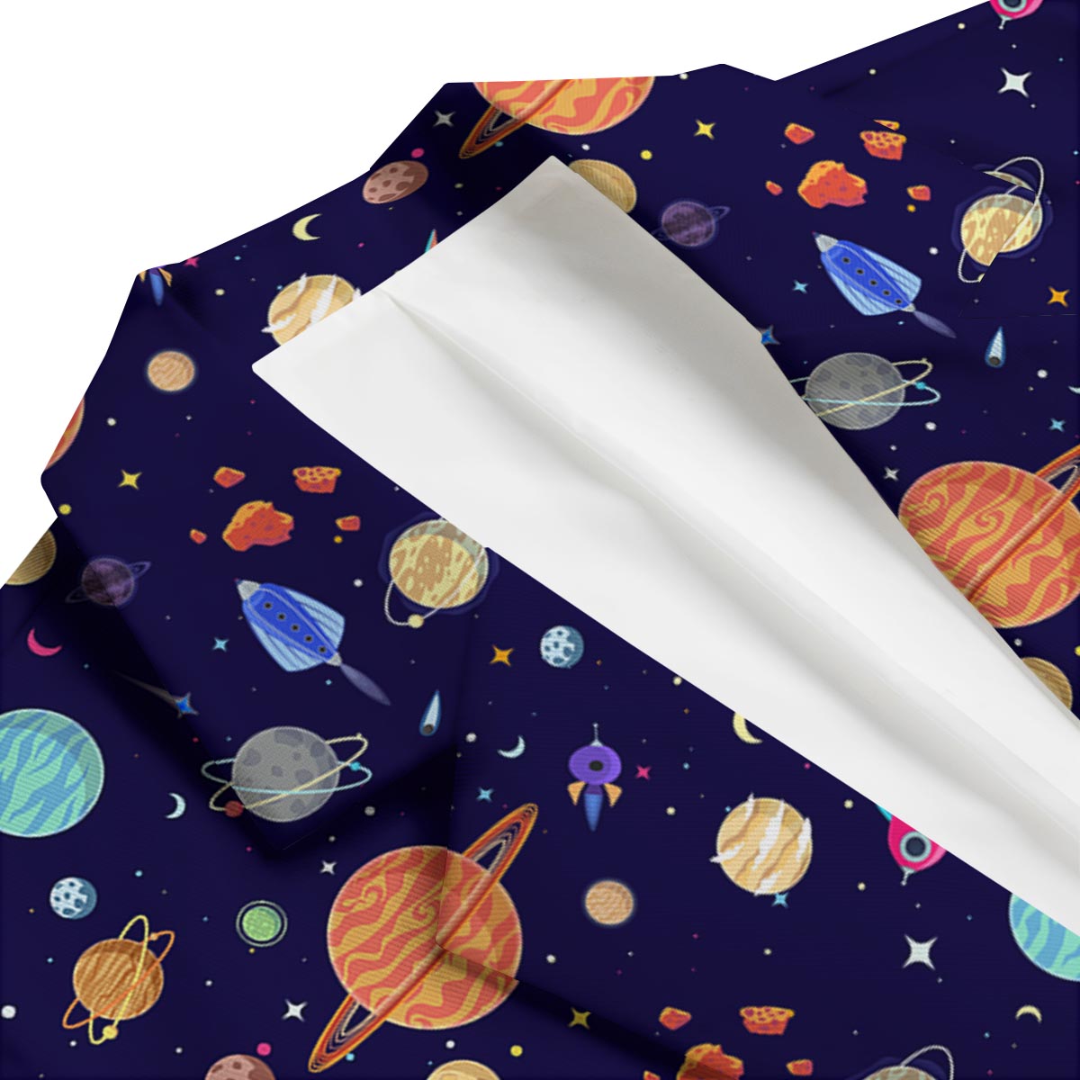 Planet Print Pattern Men's Blazer-grizzshop