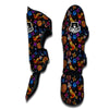 Planet Spaceship Print Pattern Muay Thai Shin Guards-grizzshop