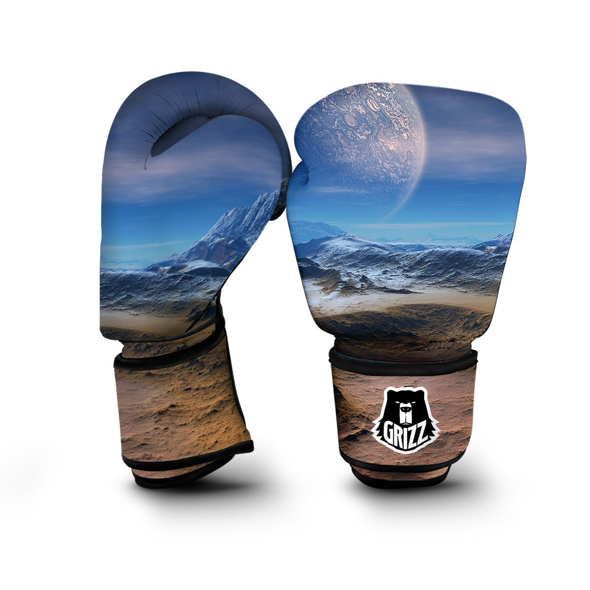 Planet Surface Galaxy Space Print Boxing Gloves-grizzshop