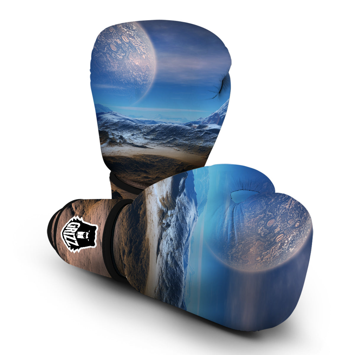 Planet Surface Galaxy Space Print Boxing Gloves-grizzshop