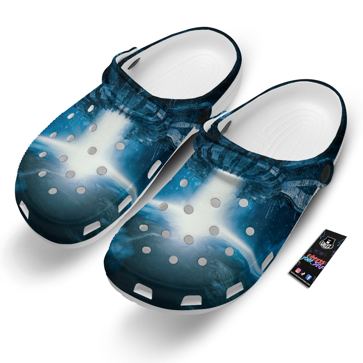 Planetary Invasion Print Clog-grizzshop