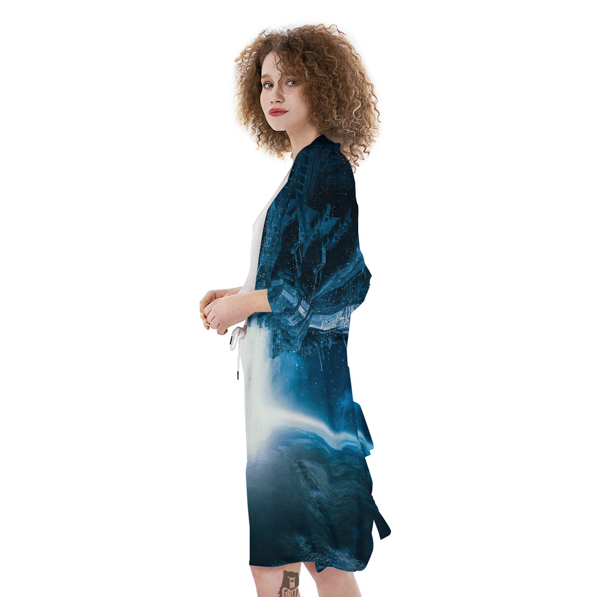 Planetary Invasion Print Kimono-grizzshop