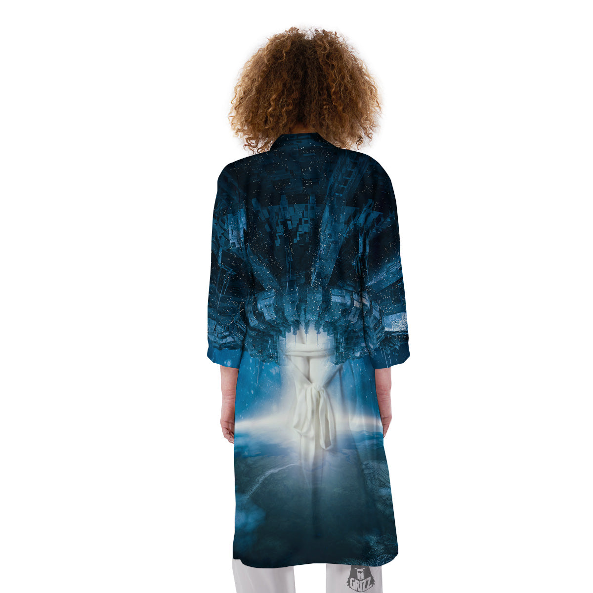 Planetary Invasion Print Kimono-grizzshop