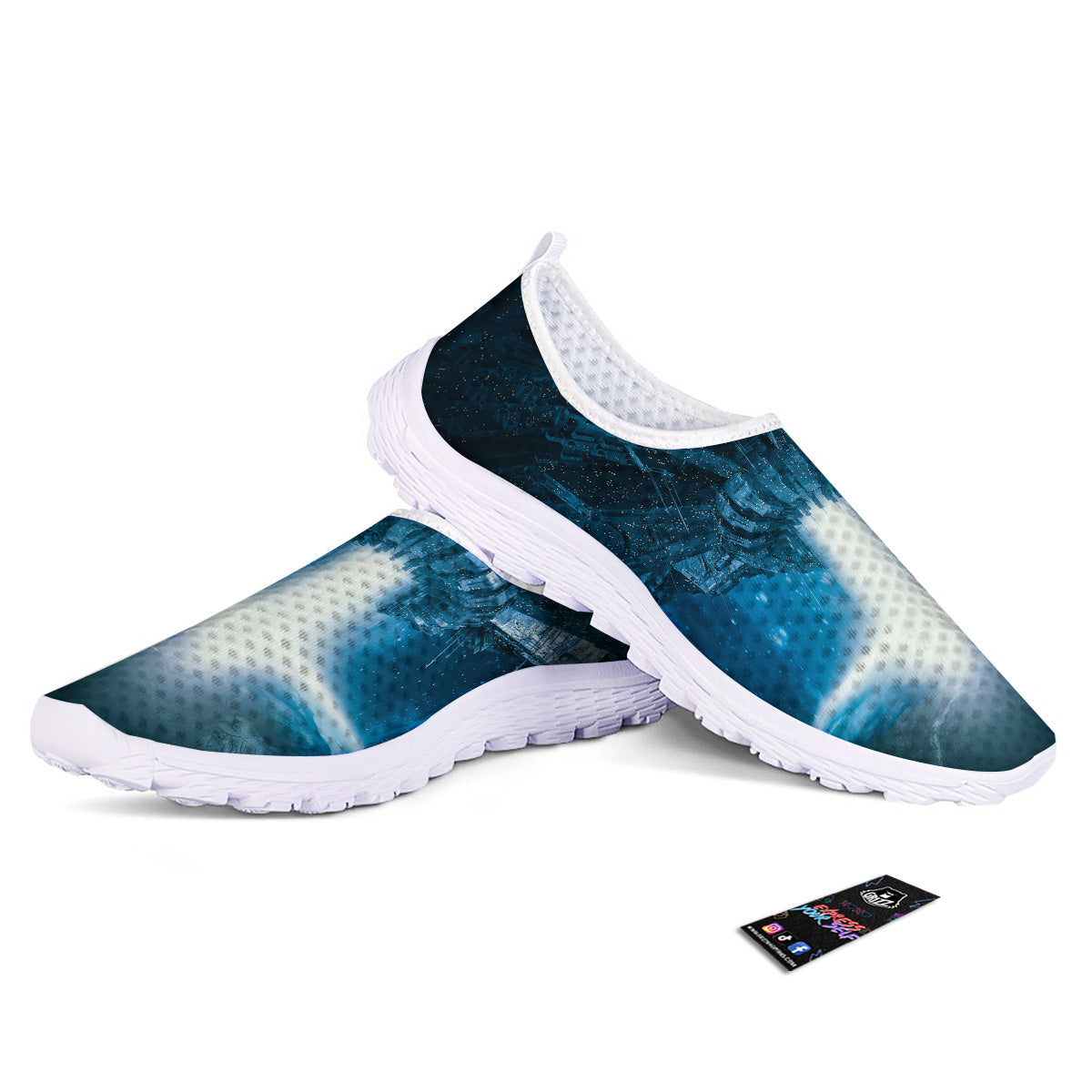 Planetary Invasion Print Nurse Shoes-grizzshop
