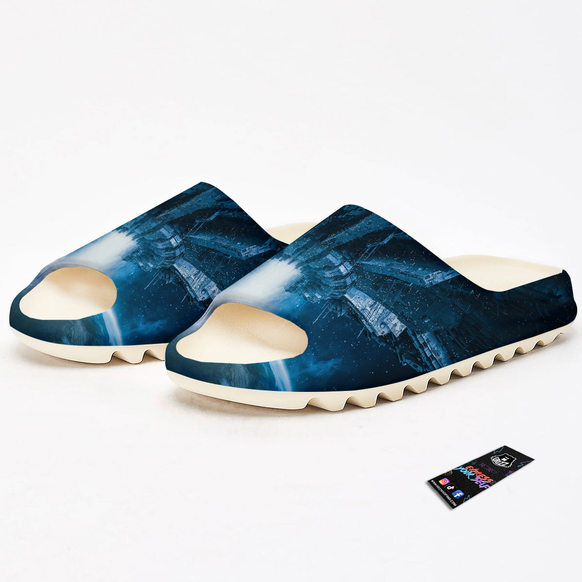 Planetary Invasion Print Sandals-grizzshop