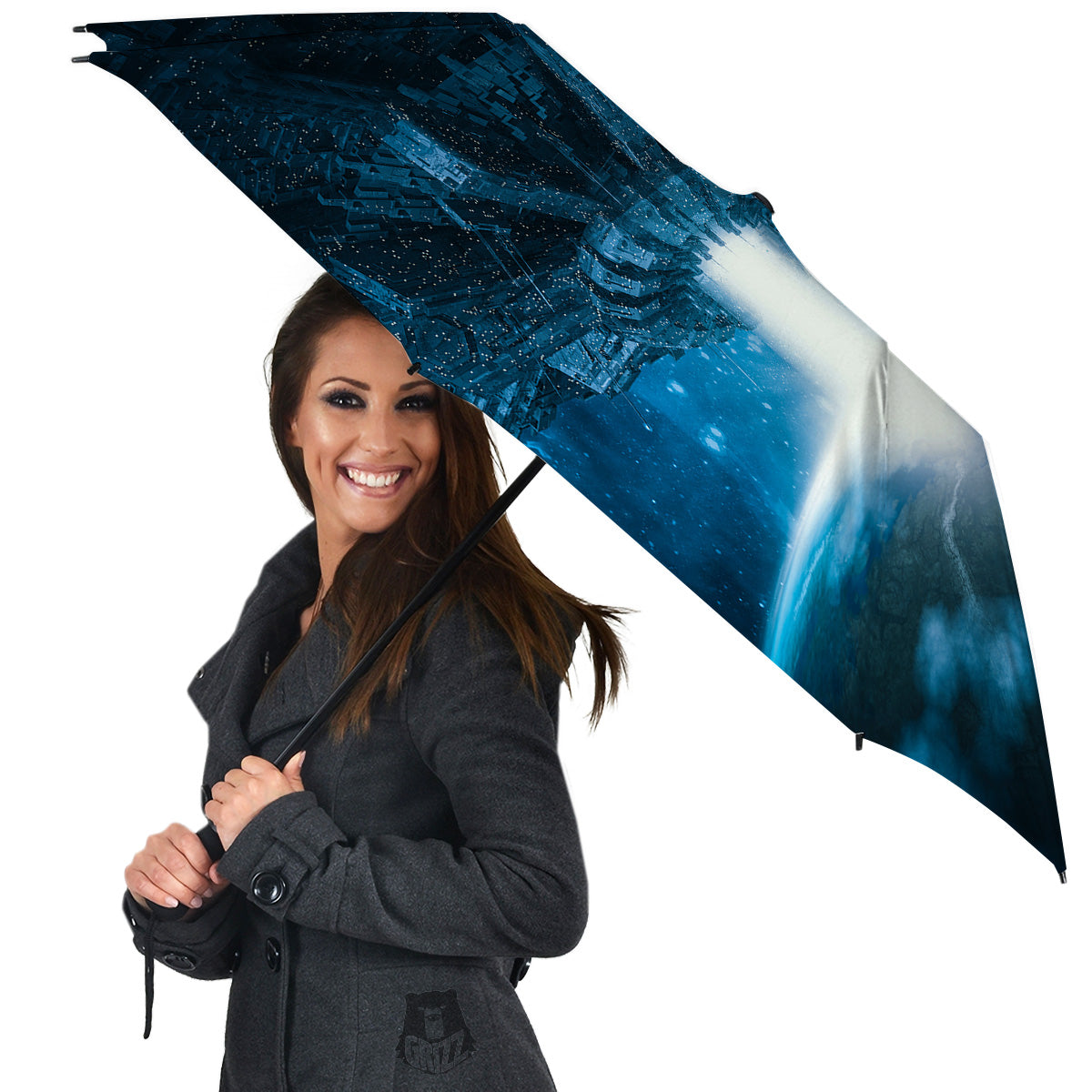 Planetary Invasion Print Umbrella-grizzshop