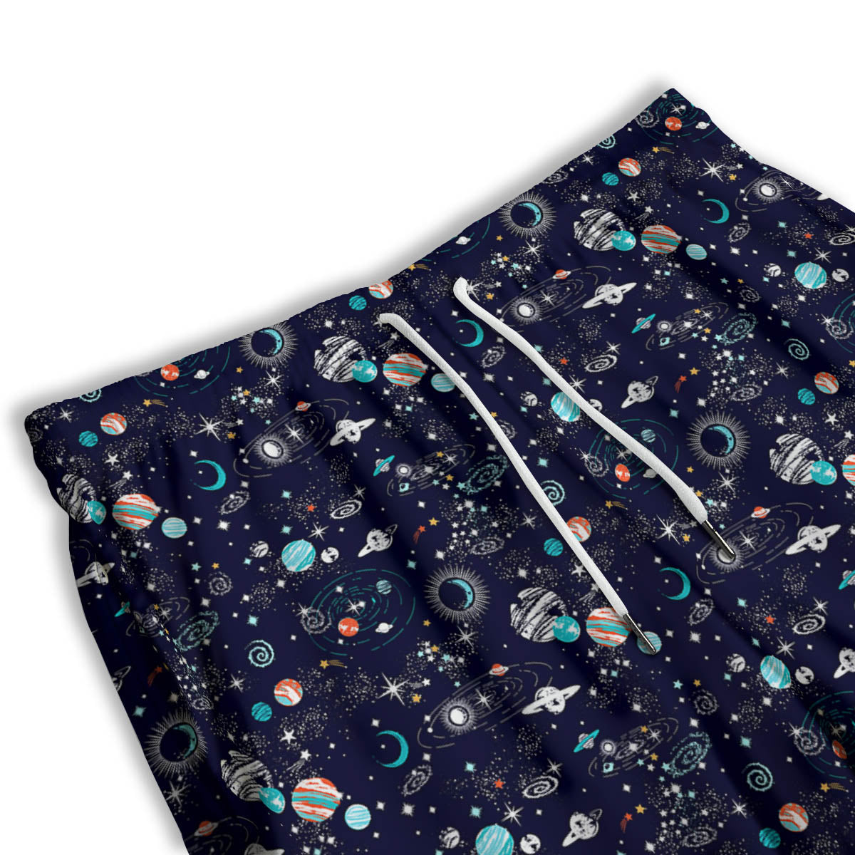 Planets And Constellations Print Pattern Men's Athletic Shorts