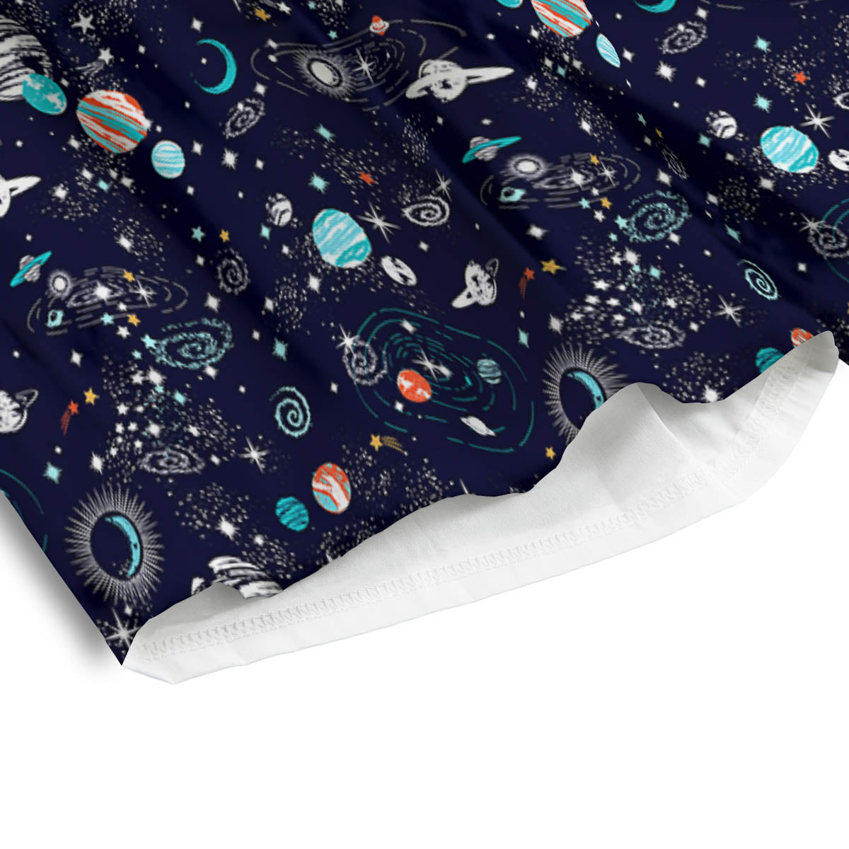 Planets And Constellations Print Pattern Men's Athletic Shorts