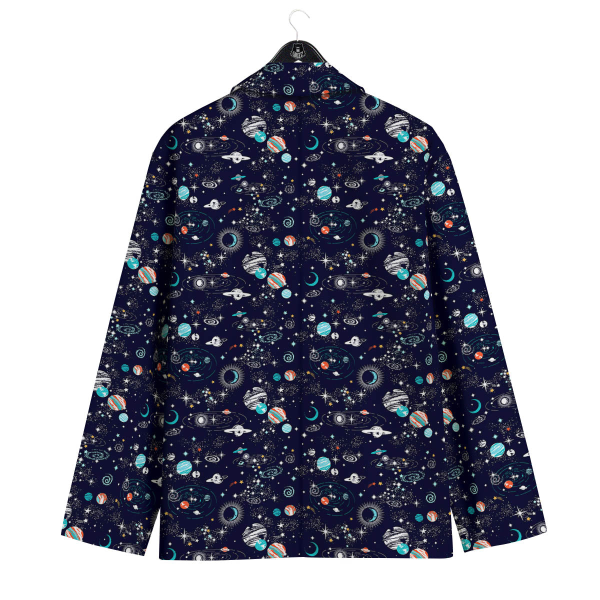 Planets And Constellations Print Pattern Men's Sport Coat-grizzshop
