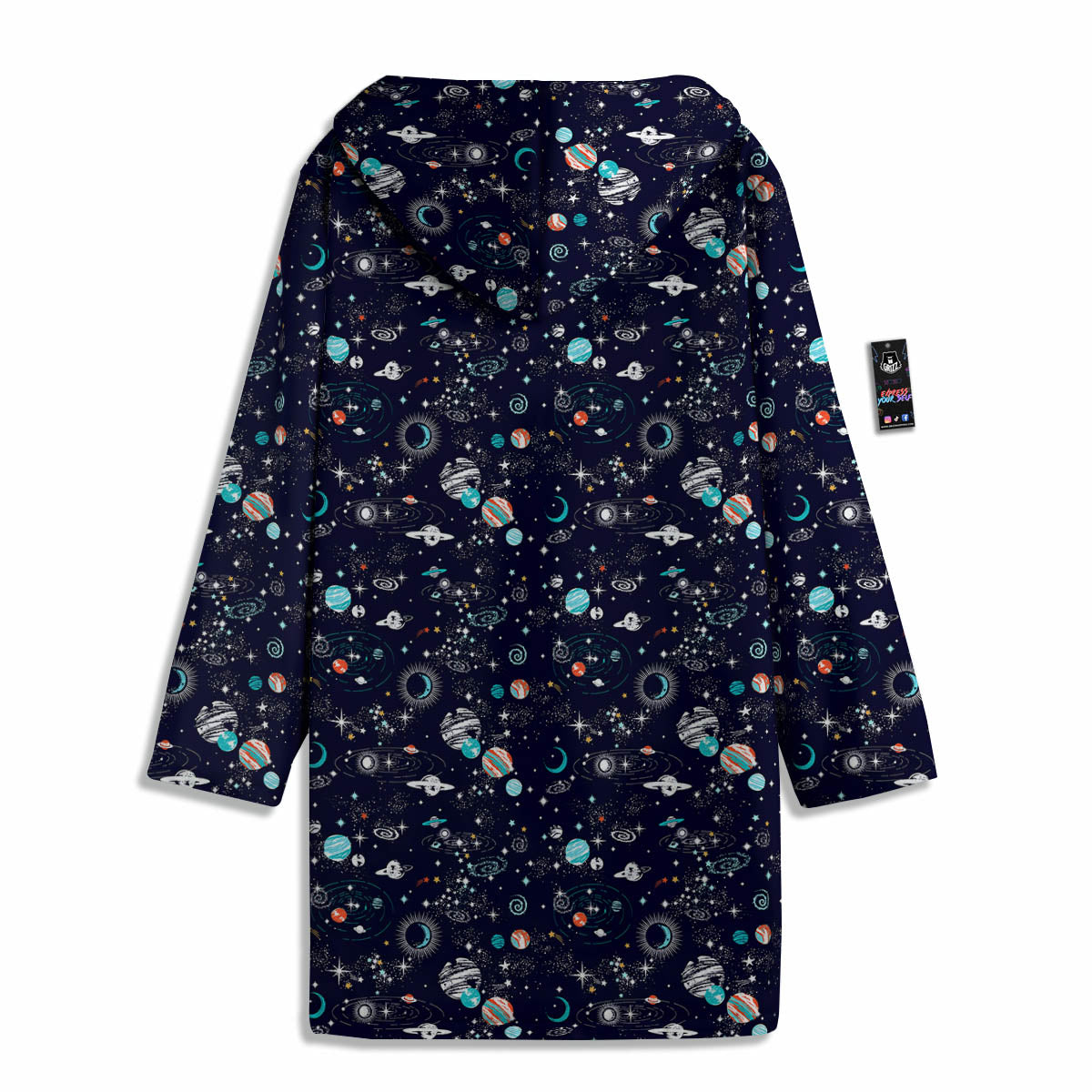 Planets And Constellations Print Pattern Men's Windbreaker Jacket-grizzshop