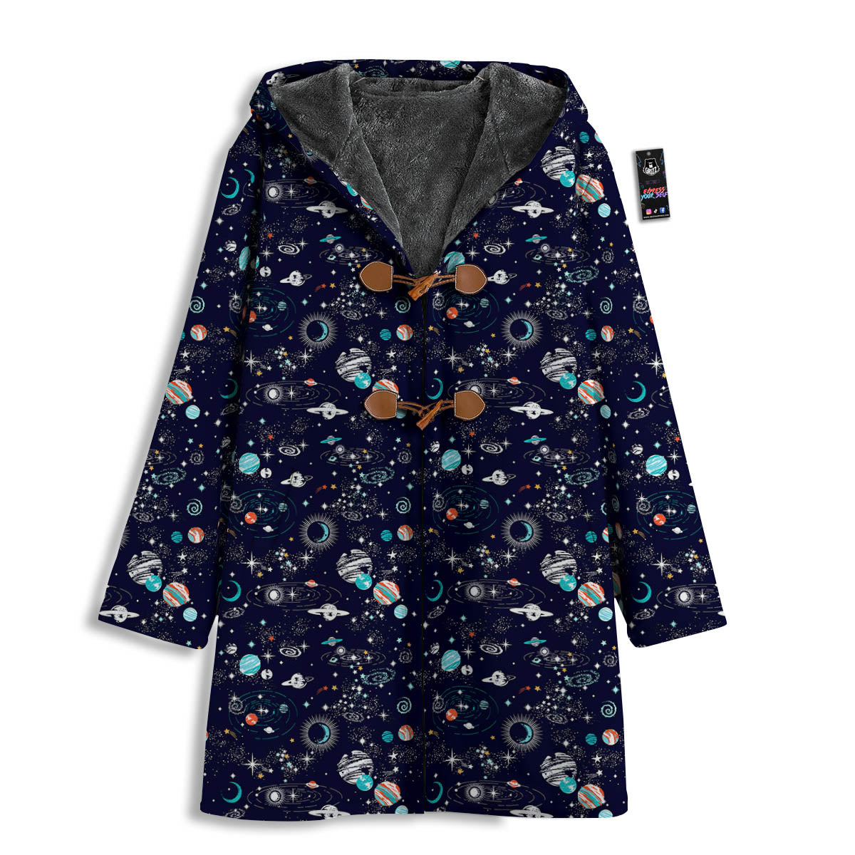 Planets And Constellations Print Pattern Men's Windbreaker Jacket-grizzshop