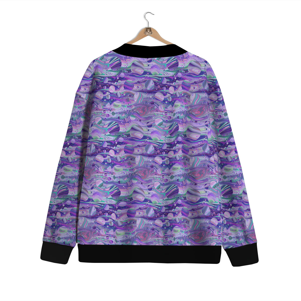 Planets Fantasy Print Pattern Cardigan-grizzshop
