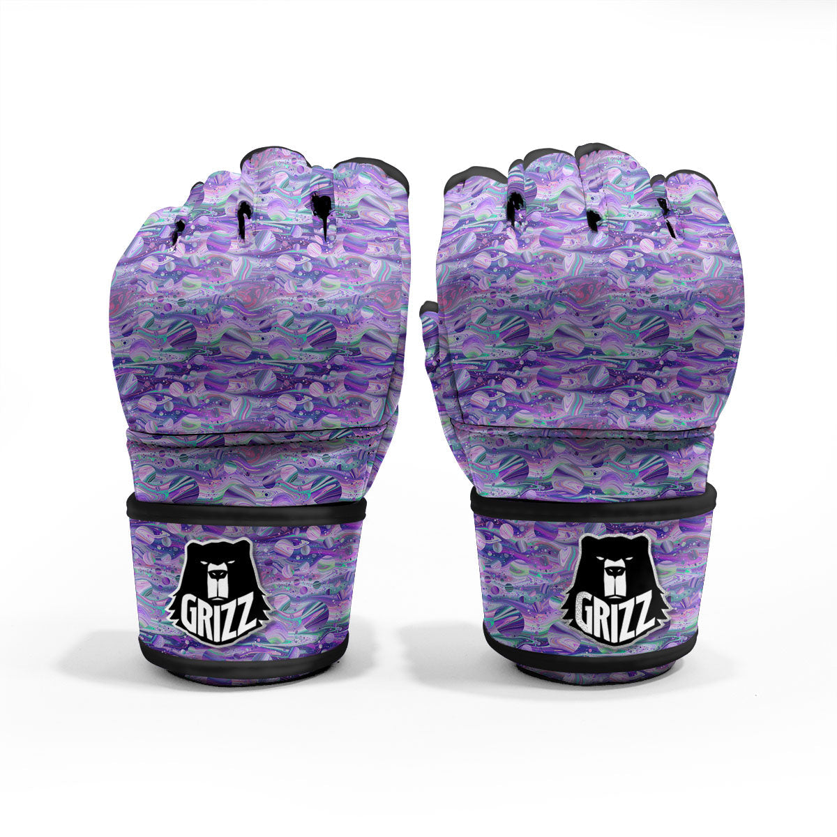 Planets Fantasy Print Pattern MMA Gloves-grizzshop