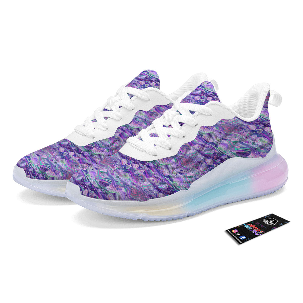 Planets Fantasy Print Pattern Running Sneakers-grizzshop