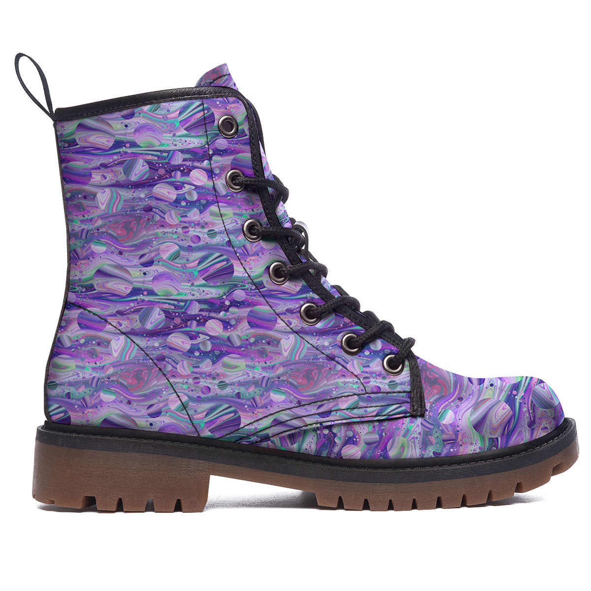 Planets Fantasy Print Pattern Work Boots-grizzshop