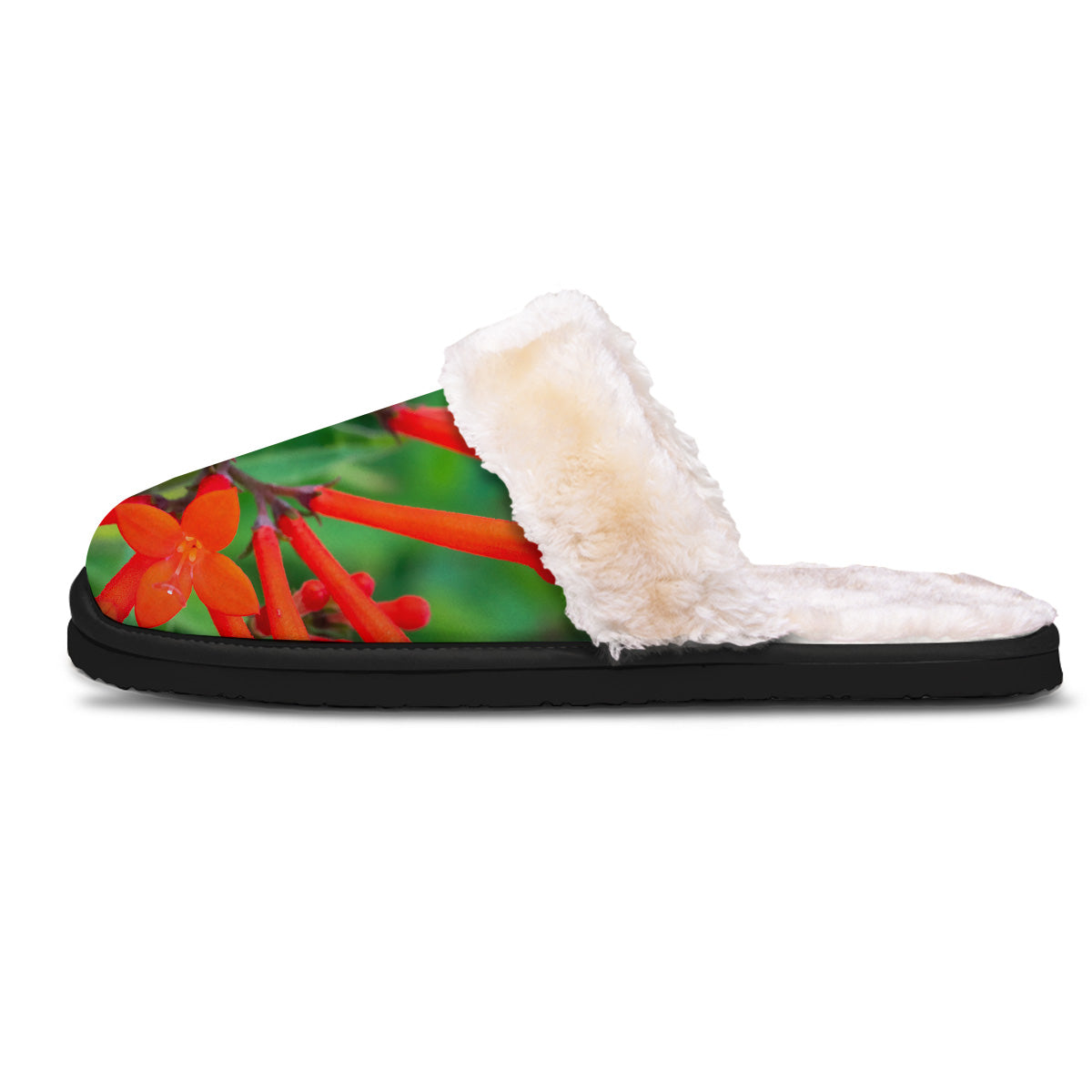 Plant Bouvardia Print Slippers-grizzshop