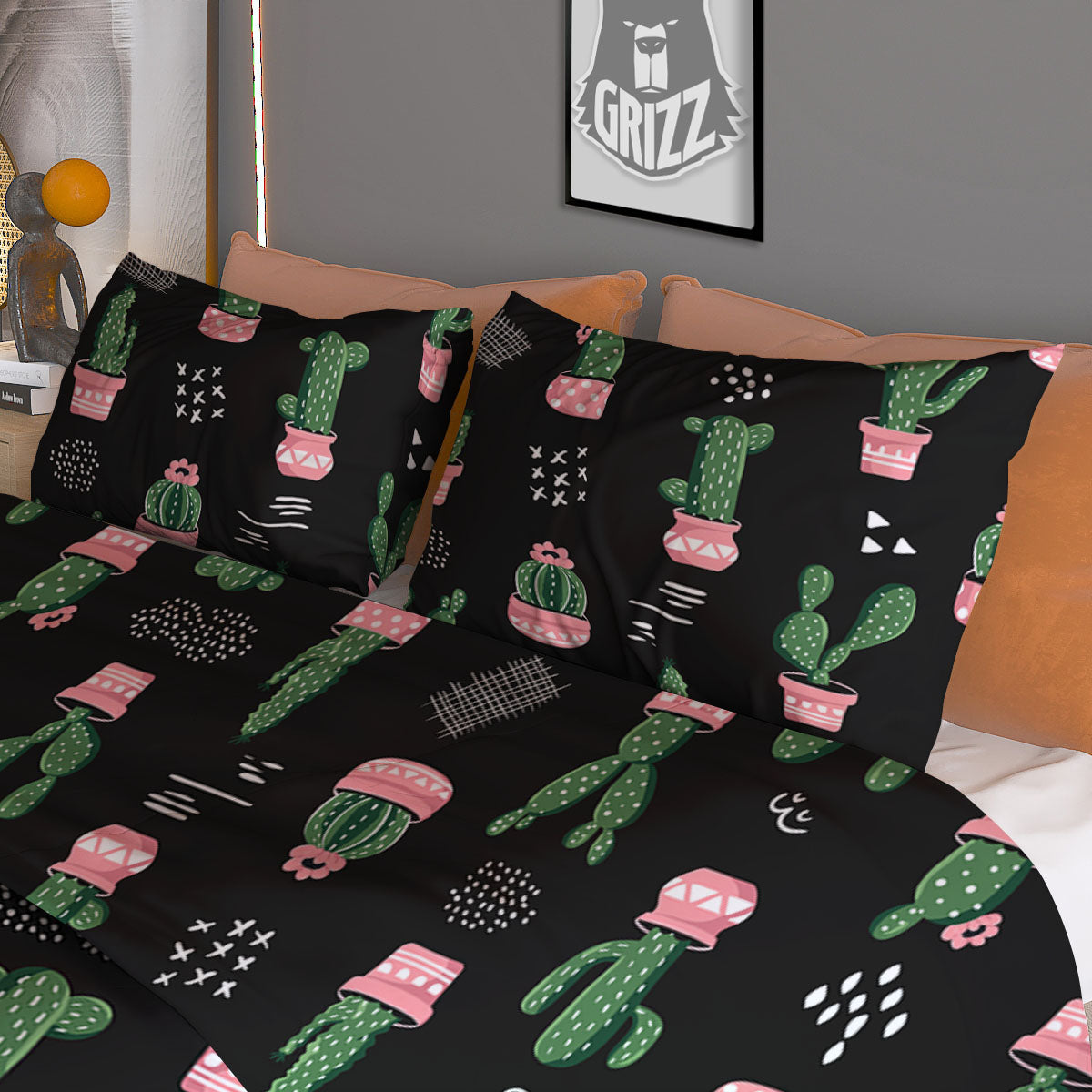 Peace Groovy Girly Print Pattern Duvet Cover Bedding Set