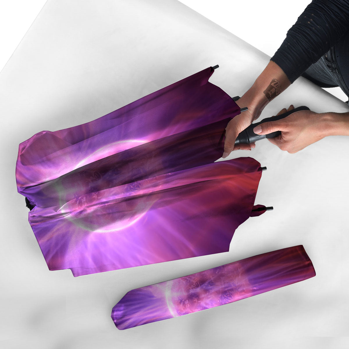 Plasma Ball Purple Print Umbrella-grizzshop