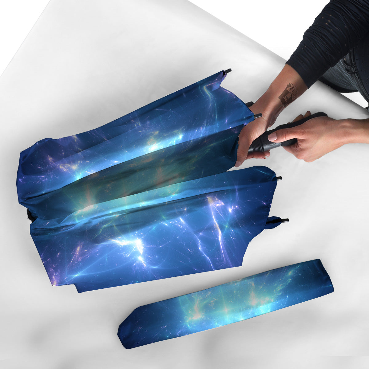 Plasma Blue Print Umbrella-grizzshop