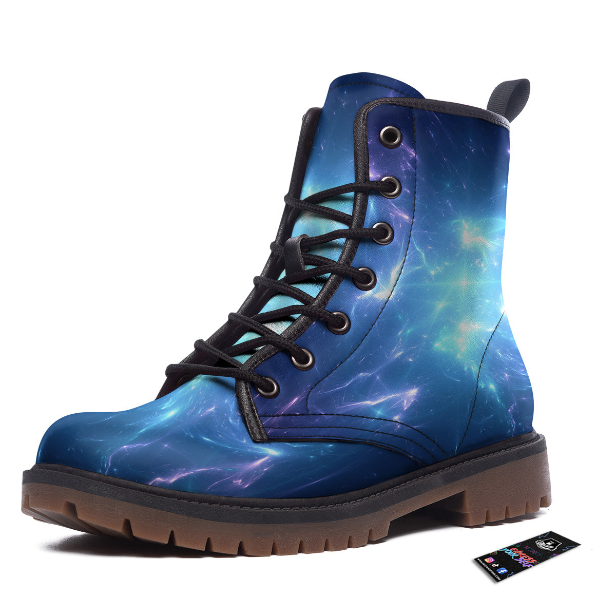 Plasma Blue Print Work Boots-grizzshop