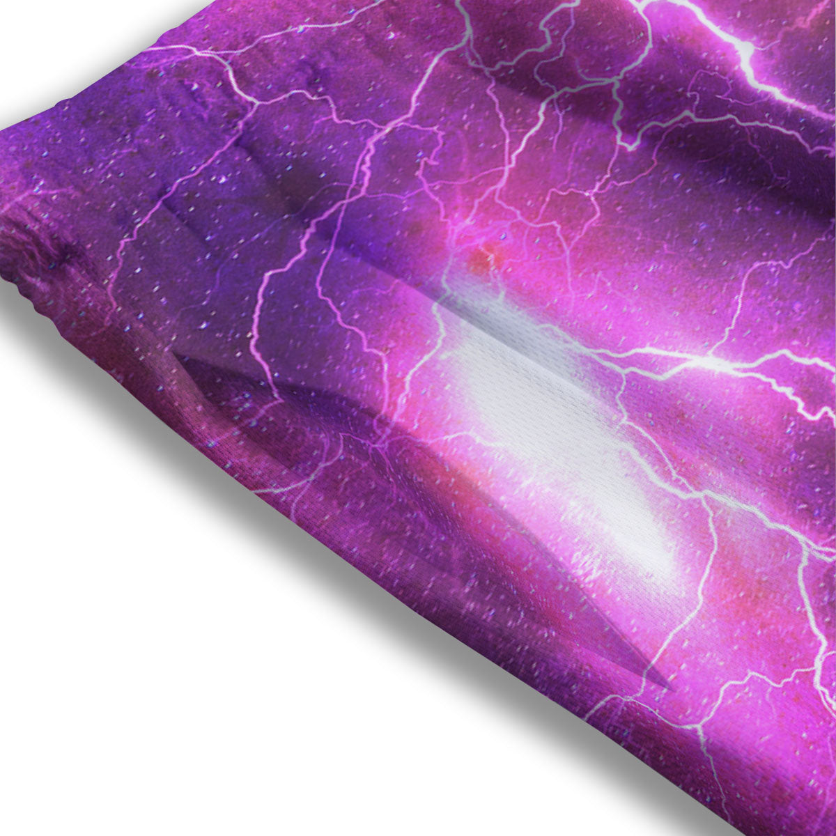 Plasma Lightning Print Mesh Shorts-grizzshop