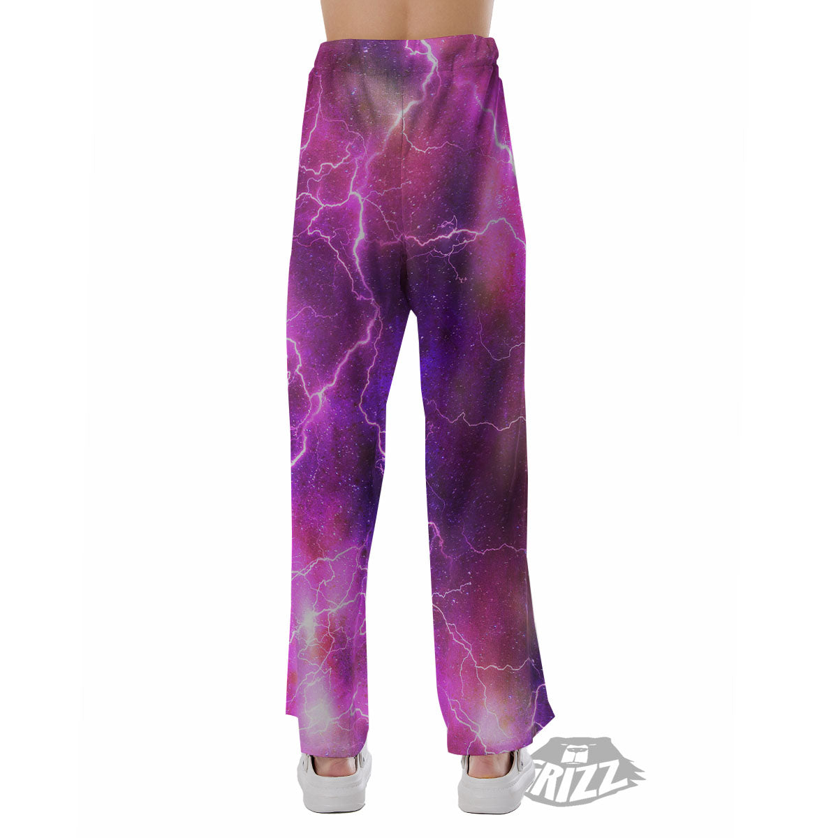 Plasma Lightning Print Pajama Pants-grizzshop