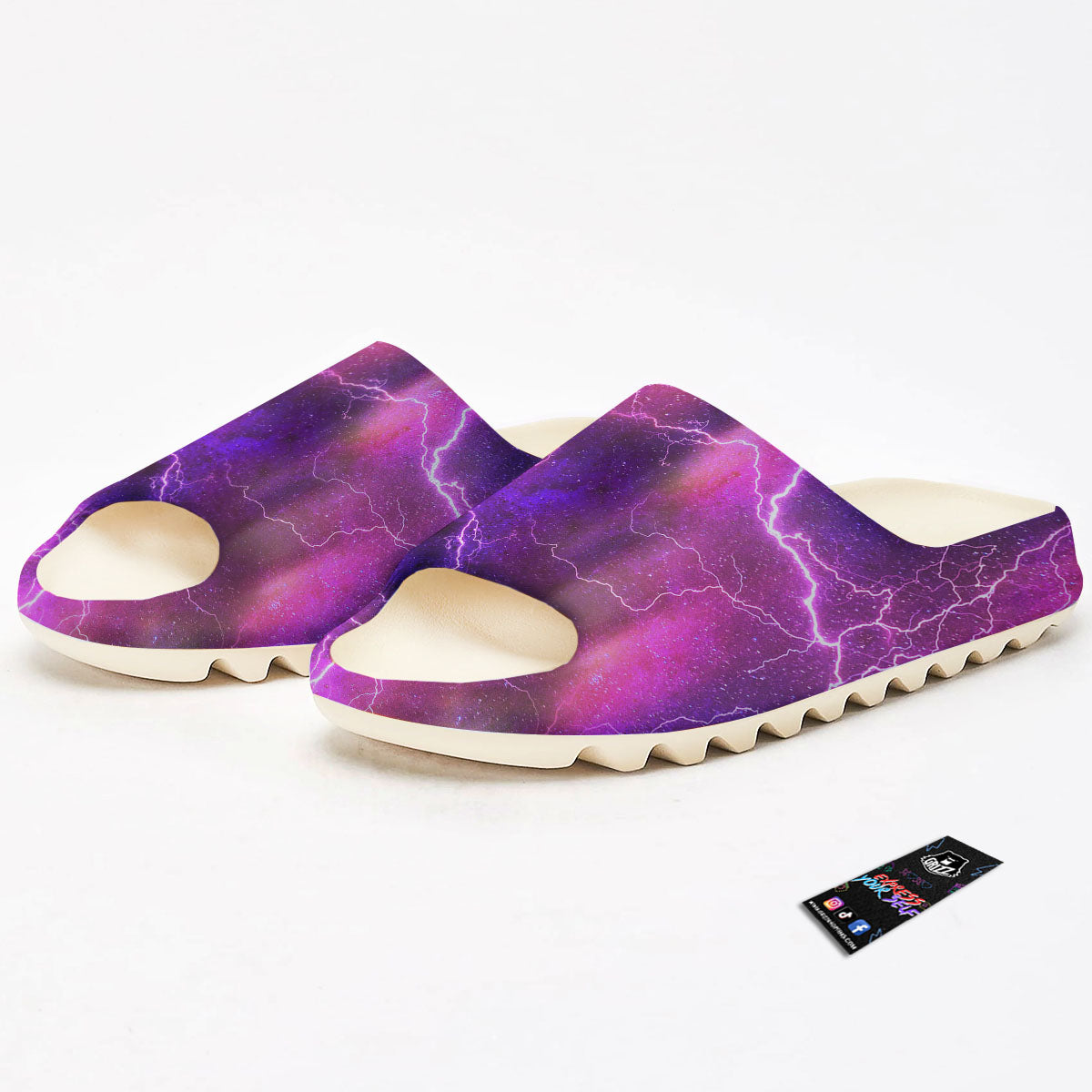 Plasma Lightning Print Sandals-grizzshop