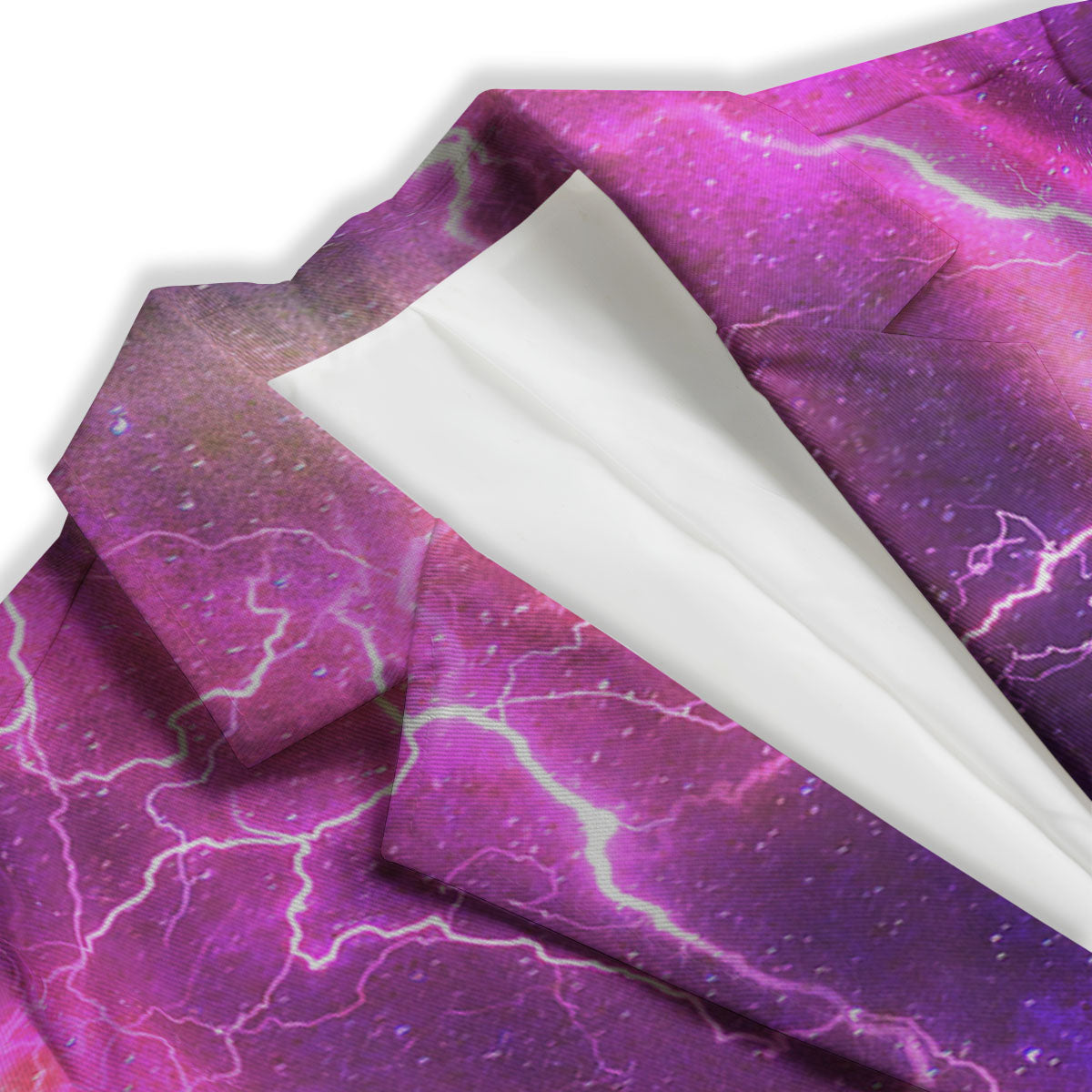 Plasma Lightning Print Women's Blazer-grizzshop