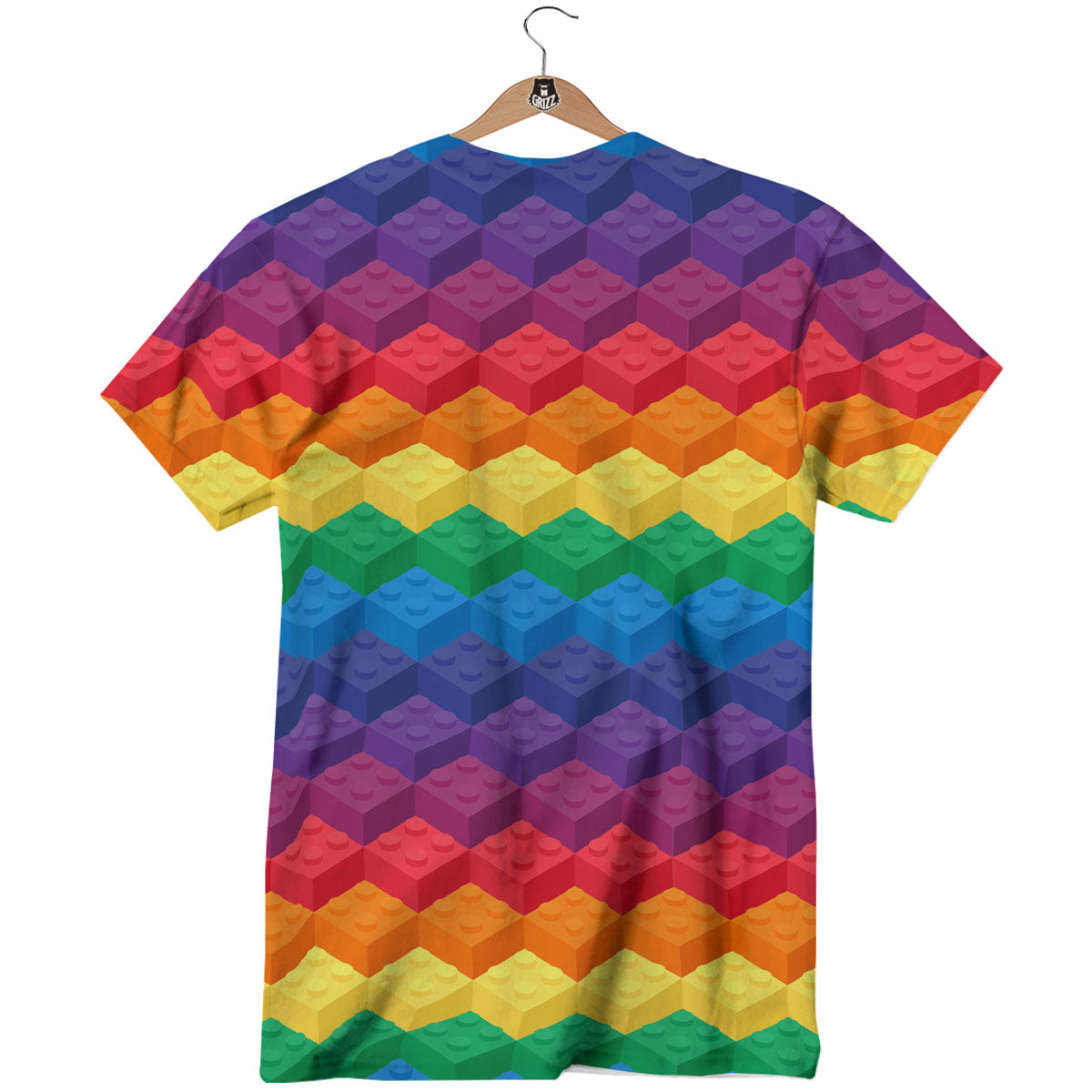 Plastic Blocks Building Print Pattern T-Shirt-grizzshop