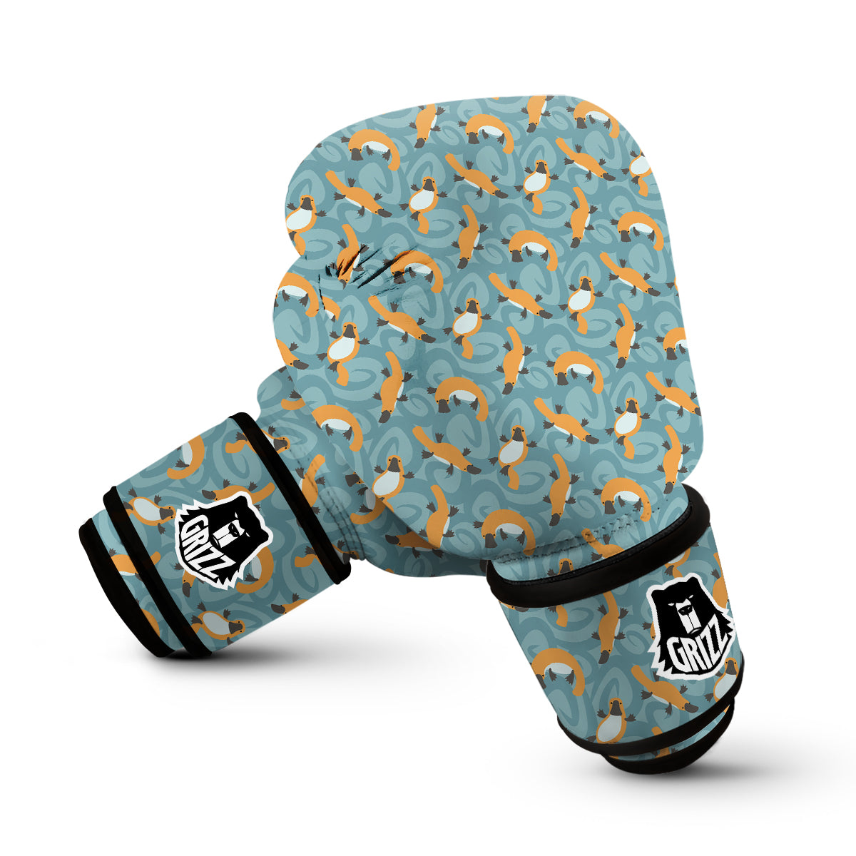 Platypus Funny Print Pattern Boxing Gloves-grizzshop