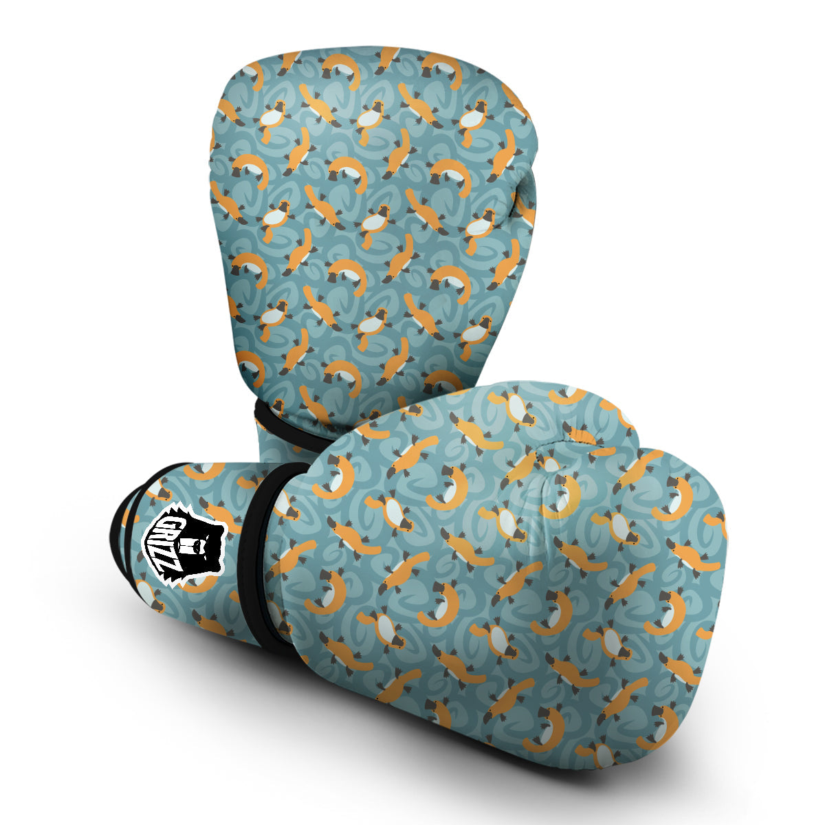 Platypus Funny Print Pattern Boxing Gloves-grizzshop