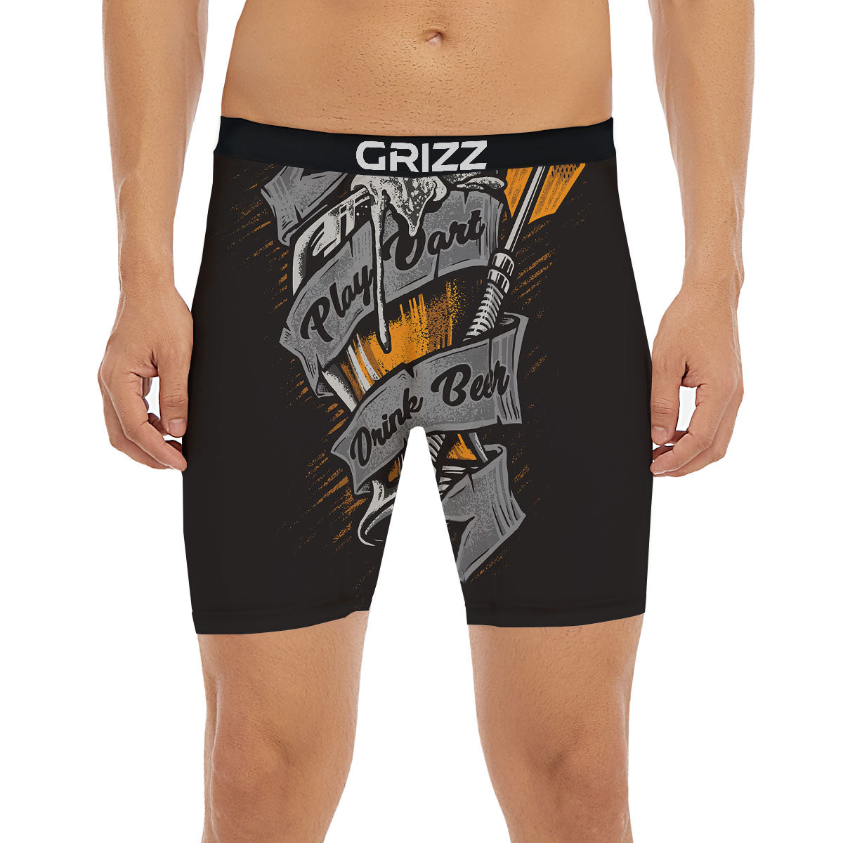 Play Dart Drink Beer Print Boxer Briefs-grizzshop