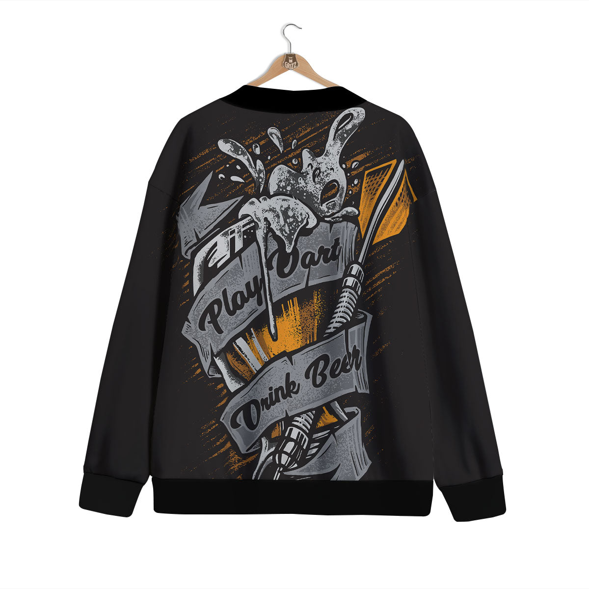 Play Dart Drink Beer Print Cardigan-grizzshop