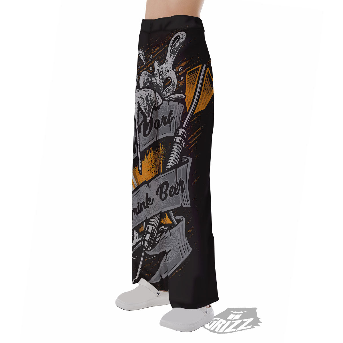 Play Dart Drink Beer Print Pajama Pants-grizzshop