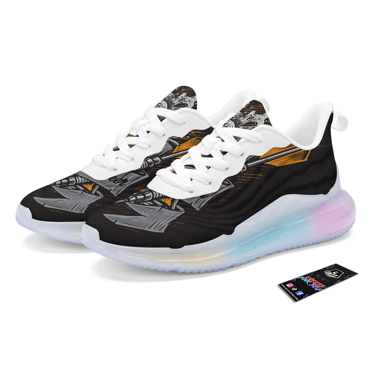 Play Dart Drink Beer Print Running Sneakers-grizzshop