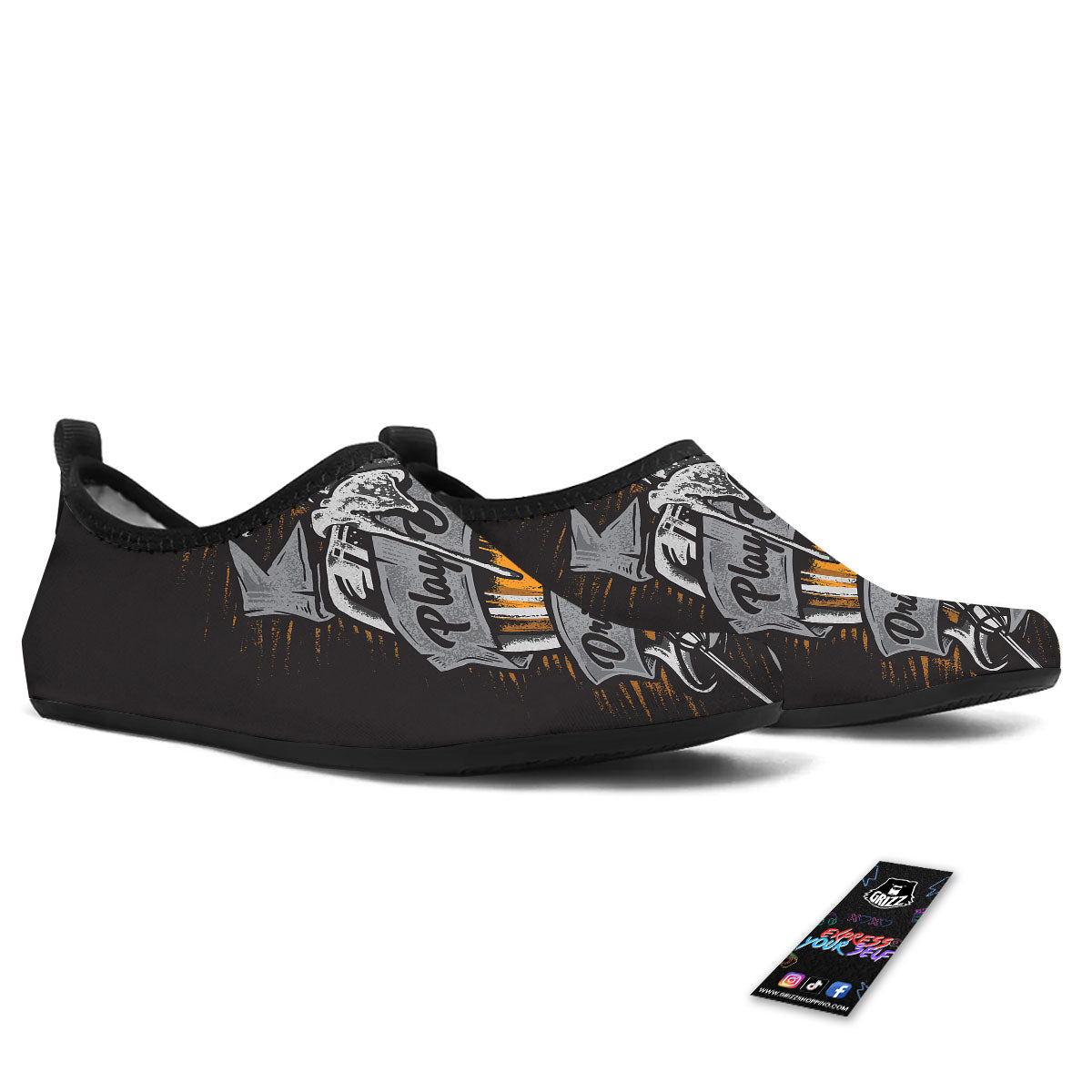 Play Dart Drink Beer Print Water Shoes-grizzshop