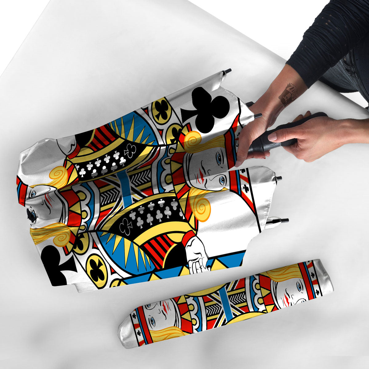 Playing Card Jack Of Clubs Print Umbrella-grizzshop