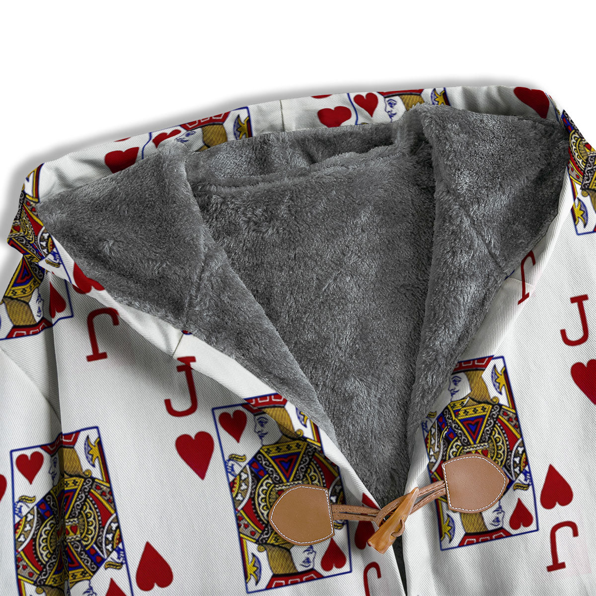 Playing Card Jack Of Hearts Print Pattern Men's Windbreaker Jacket-grizzshop