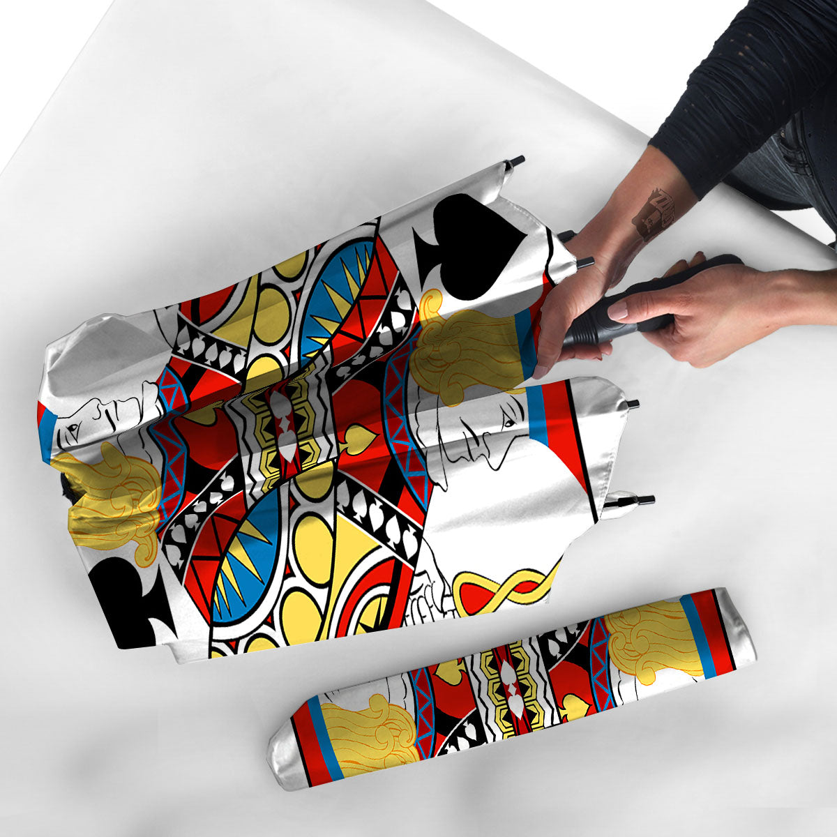 Playing Card Jack Of Spades Print Umbrella-grizzshop