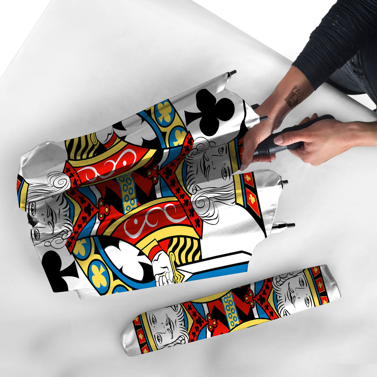 Playing Card King Of Clubs Print Umbrella-grizzshop