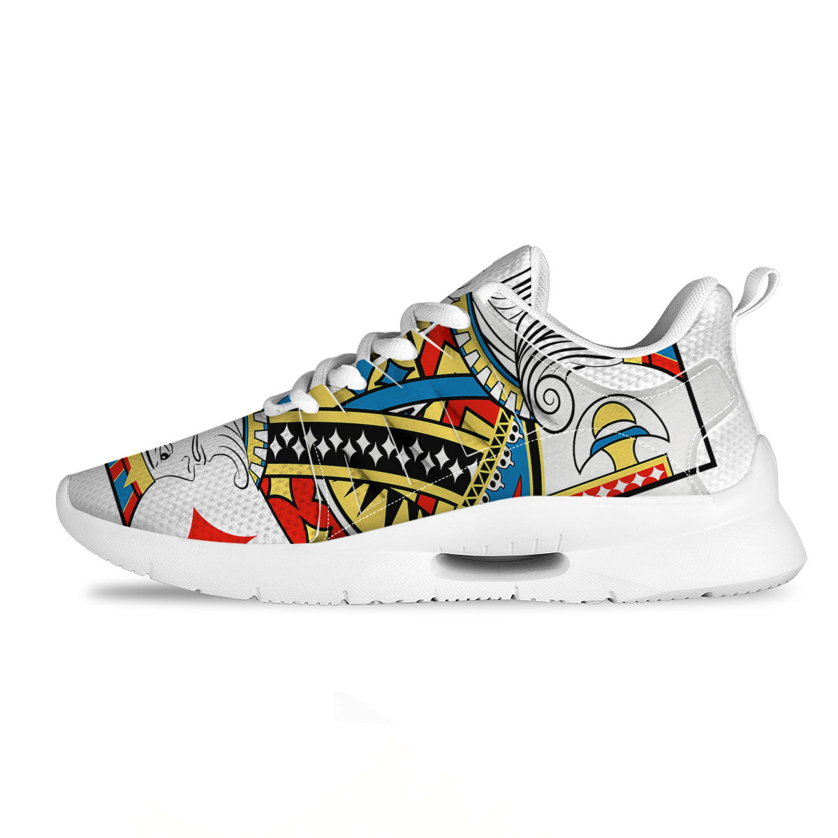 Playing Card King Of Diamonds Print Tennis Shoes-grizzshop