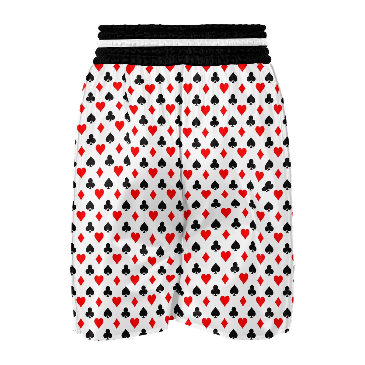 Playing Card Poker Casino Pattern Print Boxing Shorts-grizzshop