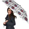 Playing Card Queen Of Clubs Print Pattern Umbrella-grizzshop